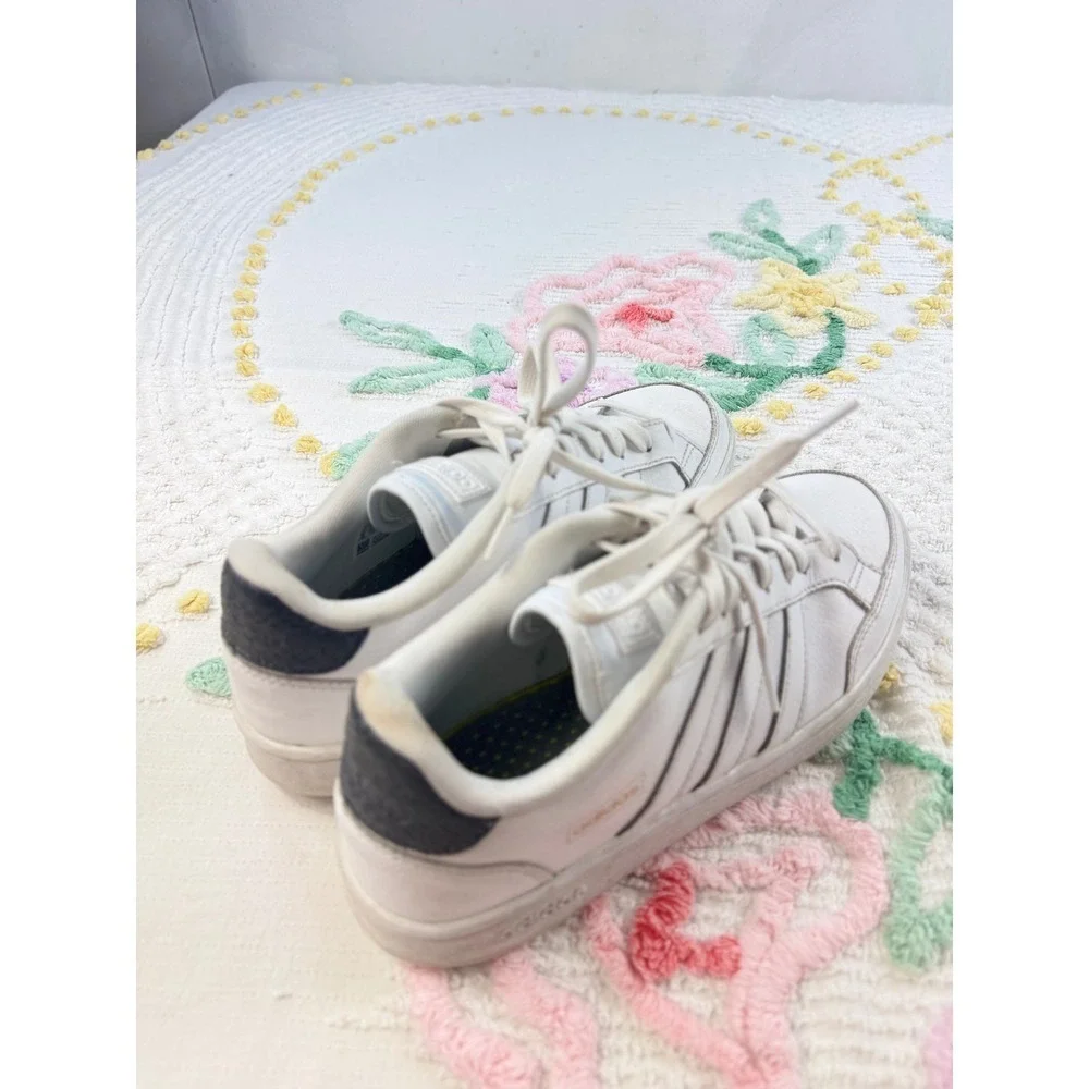 Adidas Grand Court Base Sneakers White Athletic Shoes Women's Size 9‎
